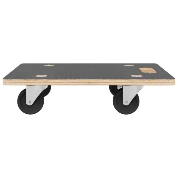 Libisemiskindla pinnaga transpordikäru, ristkülikukujuline, 2 tk, hall, 80 x 55 x 11,5 cm, 250 kg – 4