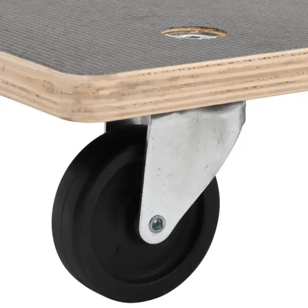 Libisemiskindla pinnaga transpordikäru, ristkülikukujuline, 2 tk, hall, 80 x 55 x 11,5 cm, 250 kg – 7