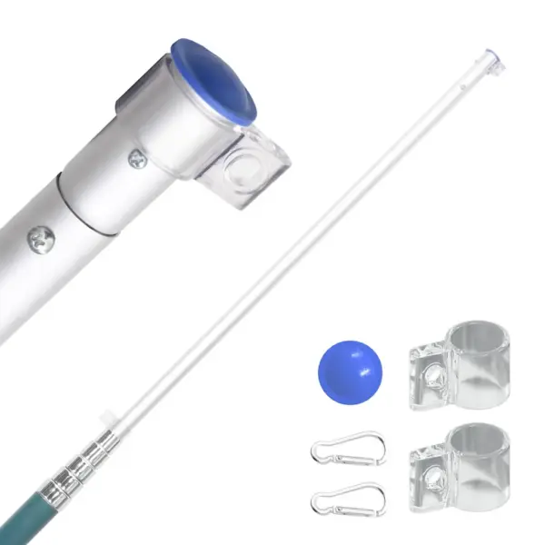 Tšehhi lipp teleskoopilise alumiiniumist lipumastiga, mast 5,5 m, lipp 90 x 150 cm – 3