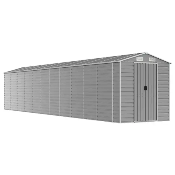 Helehall tsingitud terasest aiakuur õhutusavadega, 191 x 980 x 198 cm – 2