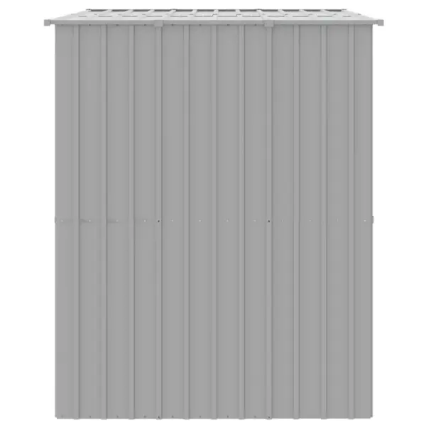 Koerakuut katusega, tsingitud teras, helehall, 214 x 153 x 181 cm – 4