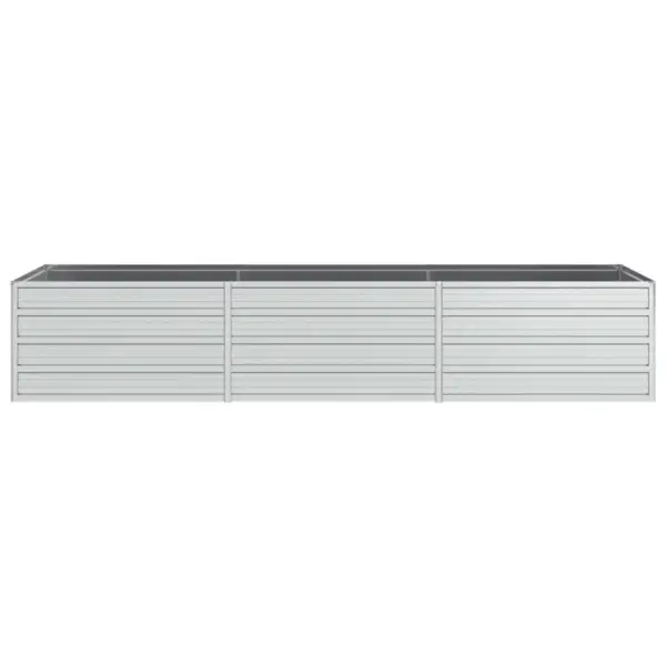 Tsingitud terasest peenrakast, hõbedane, 240 x 80 x 45 cm – 4