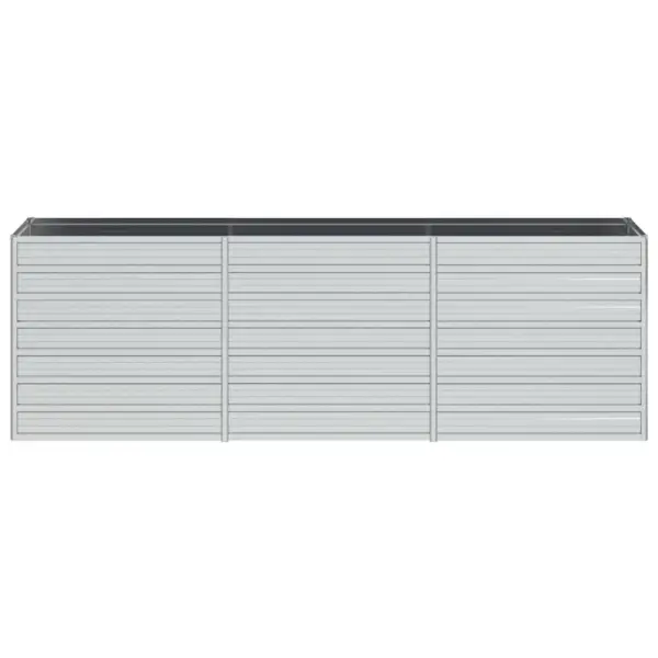 Metallist peenrakast kõrgpeenar, tsingitud teras, hõbedane, 240 x 40 x 77 cm – 4