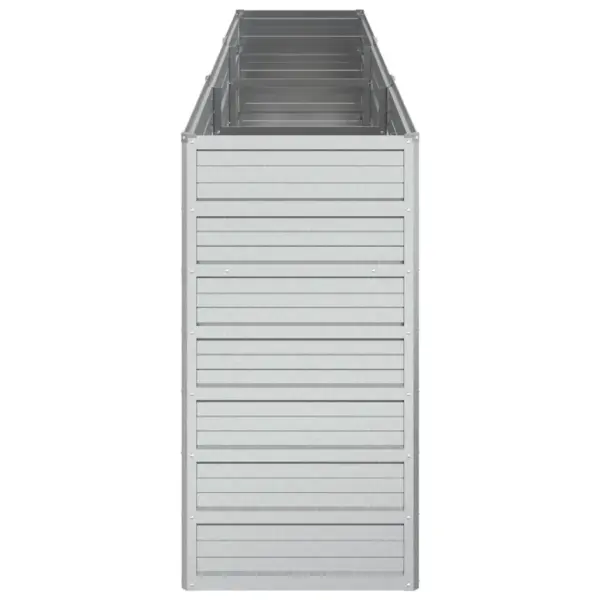 Metallist peenrakast kõrgpeenar, tsingitud teras, hõbedane, 240 x 40 x 77 cm – 5