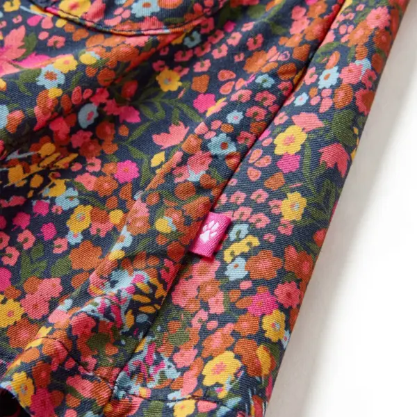 Tüdrukute lilleline A-lõikeline seelik, mitmevärviline, 100% lüotsell, suurus 140 – 5