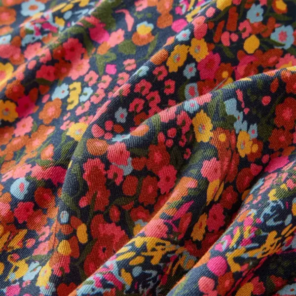 Tüdrukute lilleline A-lõikeline seelik, mitmevärviline, 100% lüotsell, suurus 140 – 7