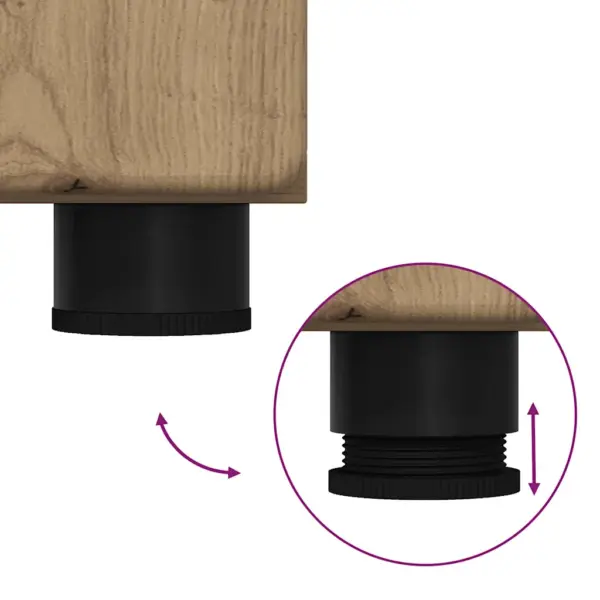 Vannitoamööbli komplekt Tulum, valamu- ja peeglikapp, käsitöötamme toon, tehispuit, 60 cm – 10