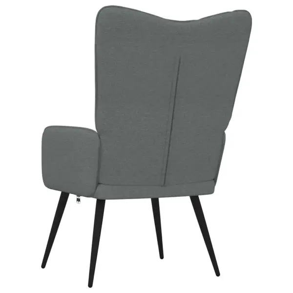 Tumehall kangast puhketool terasraamiga, 61 x 70 x 96,5 cm – 5