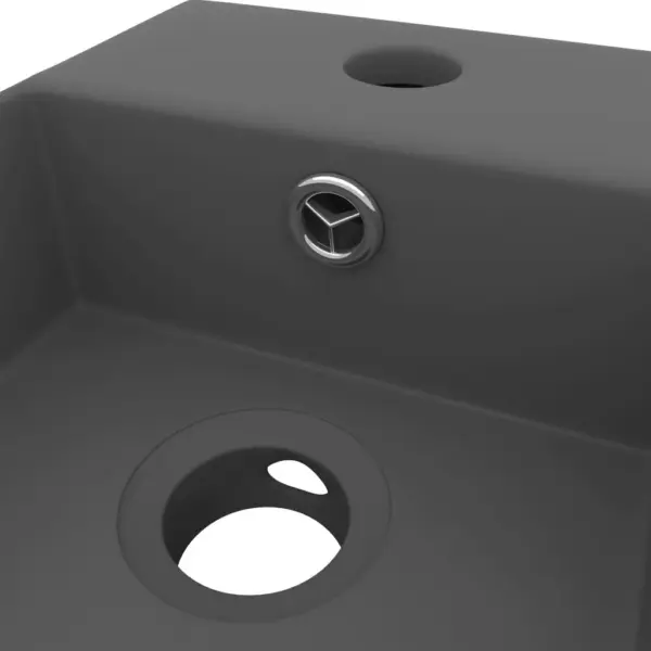Tumehall keraamiline vannitoovalamu ülevooluavaga, kapi peale, 480 x 250 x 150 mm – 5