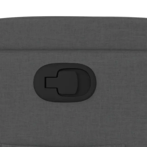 Manuaalse lamamisfunktsiooniga tugitool topsihoidjatega, tumehall kangas – 9