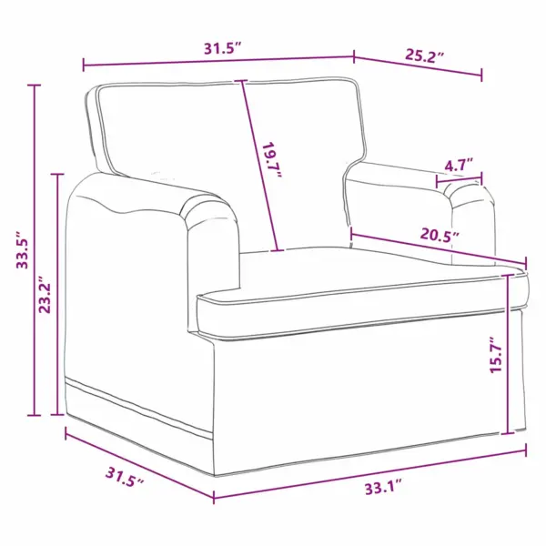Modulaarne tumehall kangast tugitool, metallraam, 84 x 80 x 85 cm – 10