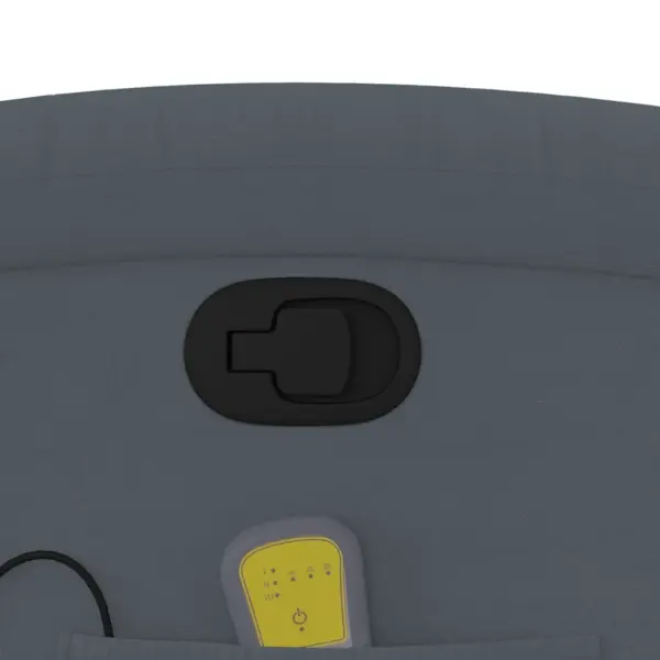 Elektrilise püstitõusmisega sametist massaažitool, 6-punkti vibratsioonmassaaž, tumehall – 12