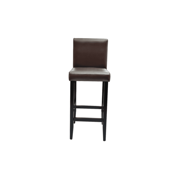 Seljatoega baaripukid, 2 tk, tumepruun kunstnahk, musta raamiga – 4