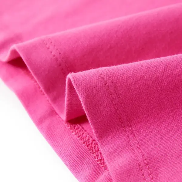 Tumeroosa laste T-särk litritega liblikaga, lühikeste varrukatega, suurus 116 – 6