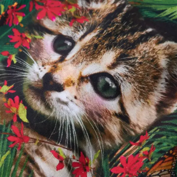 Pikkade varrukatega kassiprindiga laste kleit, tumesinine, suurus 116 (5–6 a) – 4