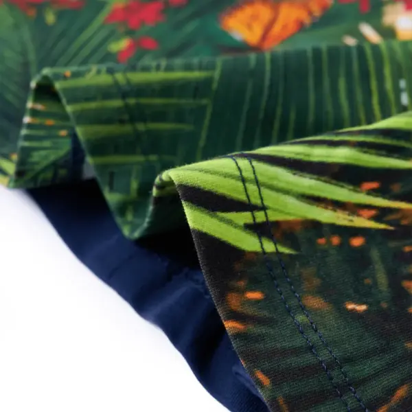 Pikkade varrukatega kassiprindiga laste kleit, tumesinine, suurus 116 (5–6 a) – 6