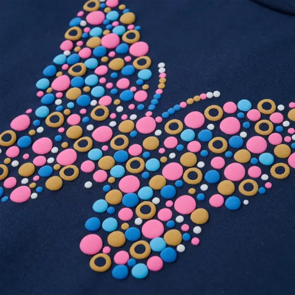 Tumesinine laste dressipluus liblikamustriga, suurus 128 (7–8 a) – 4