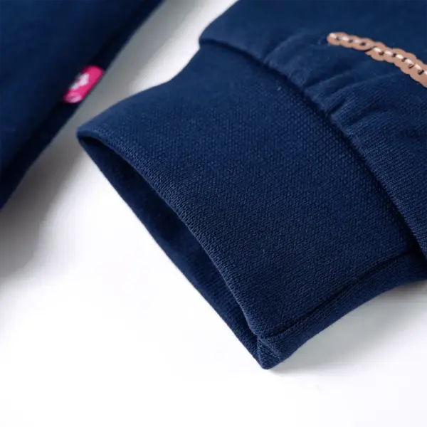 Tumesinine laste dressipluus litritega kassiga, 104 – 5