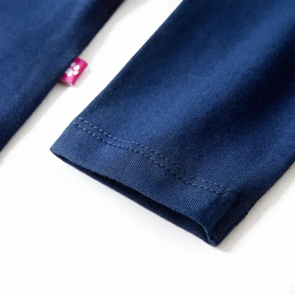 Pikkade varrukatega lastesärk linnukujundusega, tumesinine, suurus 92 – 7