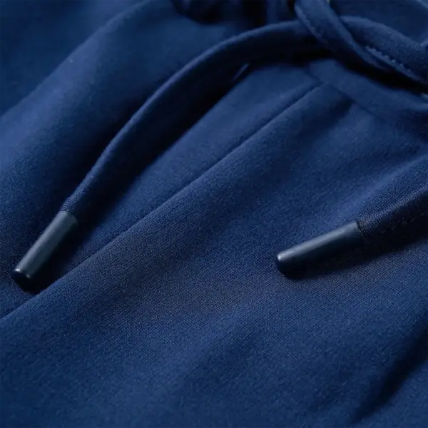 Laste püksid elastse vöökohaga ja pingutusnööriga, tumesinine, suurus 128 – 4