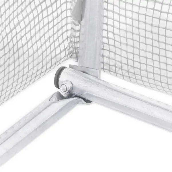 Tunnelkasvuhoone PE kattega, tsingitud terasraamiga, valge, 60 m², 20 x 3 x 2 m – 11