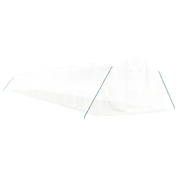 Tunnelkasvuhoone PE kattega, tsingitud terasraamiga, valge, 60 m², 20 x 3 x 2 m – 3