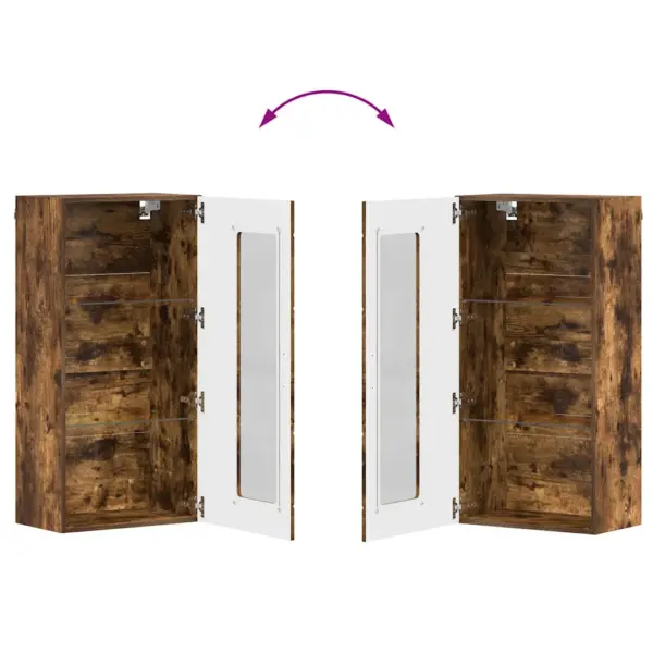 TV-kapikomplekt Florin sahtlite ja seinakappidega, suitsetatud tamm, tehispuit, TV-kapp 150 cm – 13