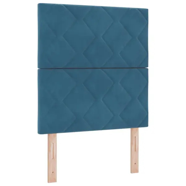 Ühe inimese kontinentaalvoodi madratsiga, tumesinine, 80 x 200 cm – 4