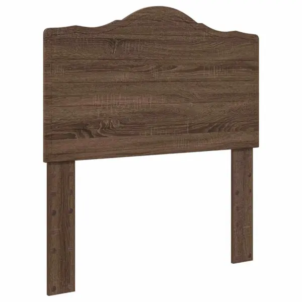 Ühe inimese voodiraam sahtliga ja peatsiga, pruun tamm, tehispuit, 100 x 200 cm – 6