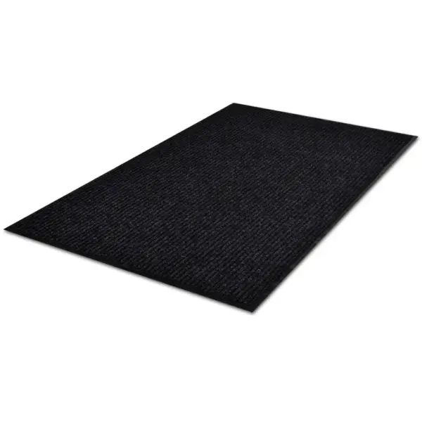 Uksematt PVC-tagusega, must, 117 x 220 cm – 3