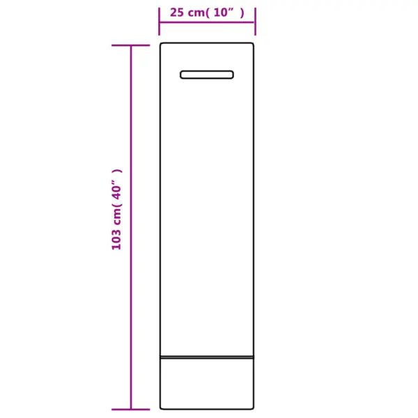 Üleujutustõkke liivakotid kandesangaga, tumeroheline, 100 tk, HDPE, 103 x 25 cm – 10