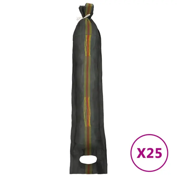 Üleujutustõrje liivakotid kandesangadega, 25 tk, tumeroheline HDPE, 103 x 25 cm – 2