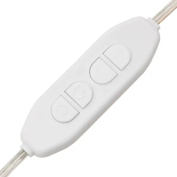 Ümar seinapeegel LED-valgustusega, 8 pirniga, hõbedane, 40 cm – 10