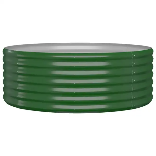 Ümmargune aia taimelava, galvaniseeritud teras, roheline, diameeter 100 cm – 2