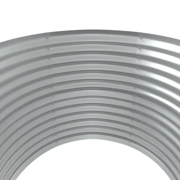 Aia ümmargune taimelava galvaniseeritud terasest, hõbedane, ø 100 x 68 cm – 4