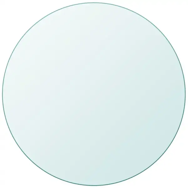 Ümmargune karastatud klaasist lauaplaat, läbipaistev, Ø 40 cm, 8 mm – 2
