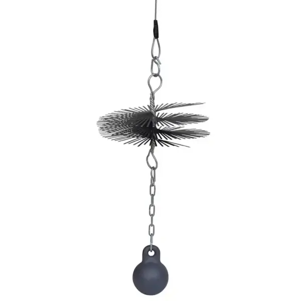 Ümmargune korstnapuhastushari kettpalliga, 25 cm, 15 m traat – 3