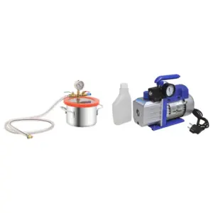 Vaakumkamber komplekt üheastmelise pumbaga, 3,7 l, roostevaba teras, 250 W