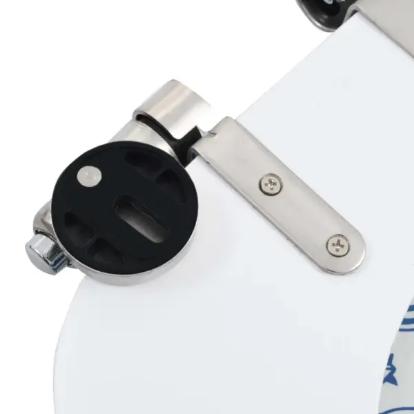 Vaikselt sulguv WC prill-laud, MDF, portselanimustriga, reguleeritavate hingedega – 7