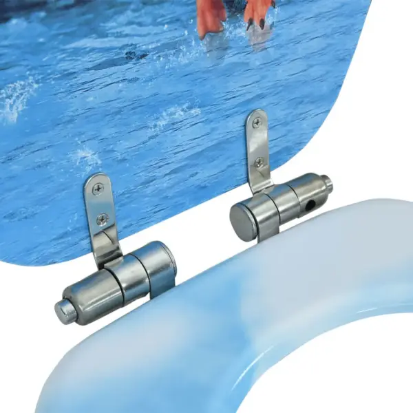 Vaikselt sulguv WC prill-laud pingviinidisainiga, MDF – 8