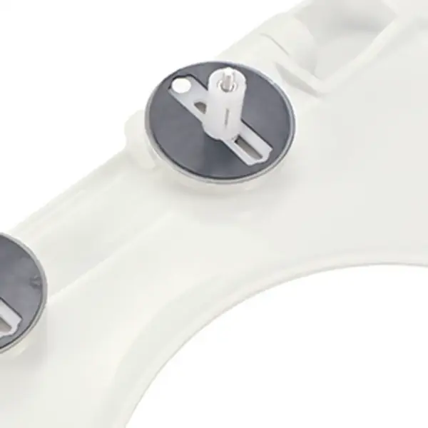 Vaikselt sulguv WC-prill-laud kiirkinnitusega, valge, ruudukujuline, 46 x 36 cm – 11