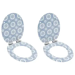 Vaikselt sulguvad portselanimustriga prill-lauad, 2 tk, MDF