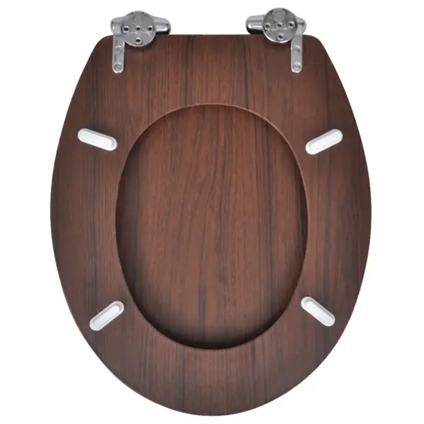 Vaikselt sulguvad prill-lauad, 2 tk, pruun MDF, 45 x 36 cm - 5