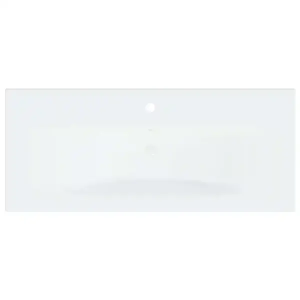 Valamukapp sisseehitatud keraamilise valamuga ja kraaniga, valge, 90 cm – 12