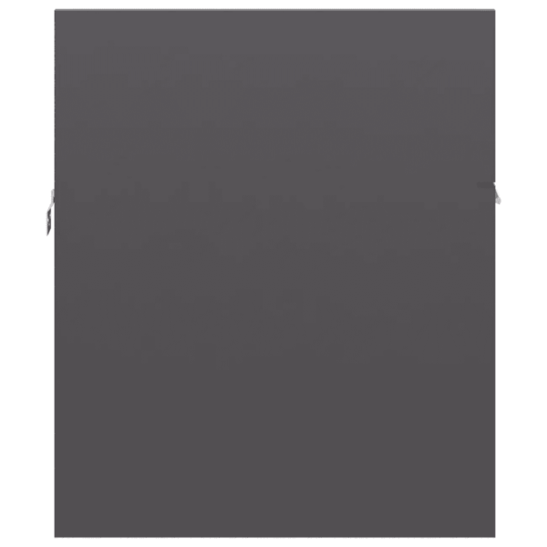 Valamukapp sisseehitatud keraamilise valamuga, kõrgläikega hall tehispuit, 90 x 38,5 x 46 cm – 10