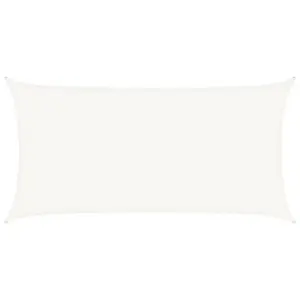 Ristkülikukujuline valge HDPE päikesepuri, 2 x 3,5 m, 160 g/m²