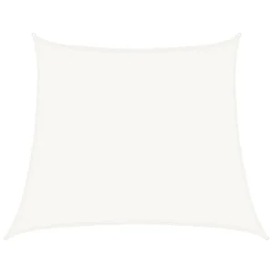 Trapetsikujuline HDPE päikesepuri, valge, 4/5 x 4 m, 160 g/m²