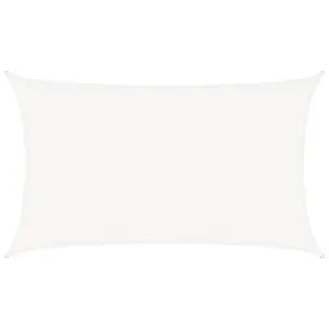 160 g/m² HDPE päikesepuri, valge, ristkülikukujuline, 8 x 5 m