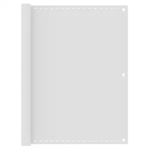 Rõdusirm privaatsuse loomiseks, valge HDPE, 120 x 400 cm