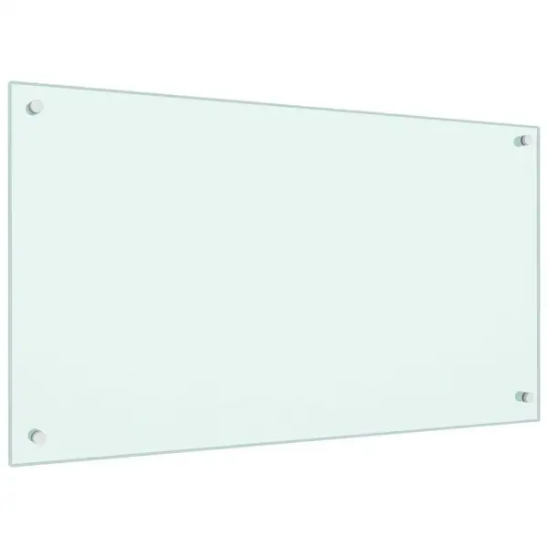 Köögi pritsmekaitse karastatud klaasist, valge, 90 x 50 cm – 5